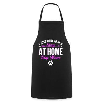 Je veux juste être une maman chien - Tablier de cuisine - noir - Devant - AI Model Male 185 dark (185cm)