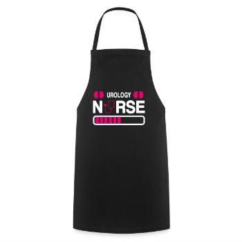 Funny Urology Nurse Nephrology - Cooking Apron - black - Front - AI Model Male 185 dark (185cm)