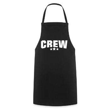 The crew design for your team or crew - Cooking Apron - black - Front - AI Model Male 185 dark (185cm)