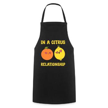 Citrus Puns Obstverkäufer - Kochschürze - Schwarz - Vorne - AI Model Male 185 dark (185cm)