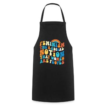 Feminist Feminism The Radical - Cooking Apron - black - Front - AI Model Male 185 dark (185cm)