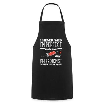 Puncture force - Cooking Apron - black - Front - AI Model Male 185 dark (185cm)