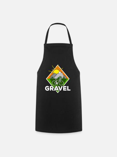 Gravel Bike Outdoor Radfahrer Fahrradfahrer - Kochschürze - Schwarz