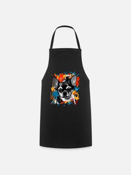 Chihuahua - Kochschürze - Schwarz