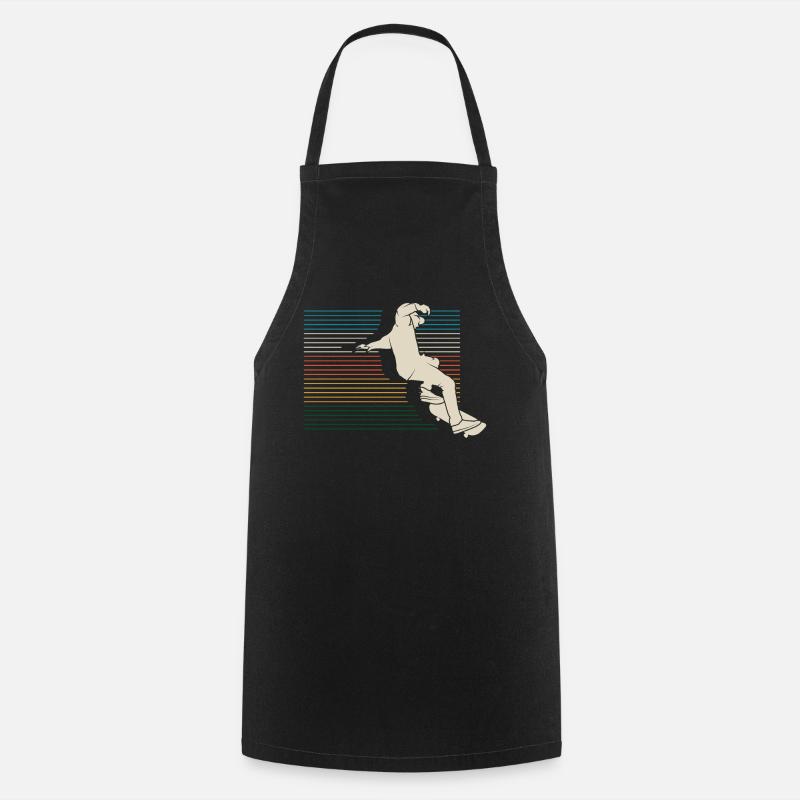 Skateboard - Cooking Apron - black