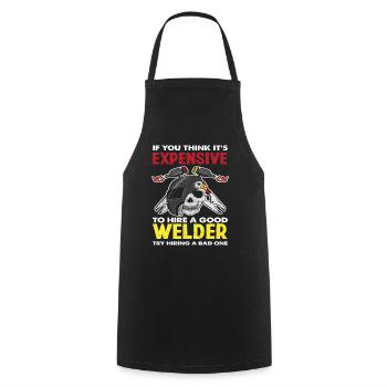 Welder - Cooking Apron - black - Front - AI Model Male 185 dark (185cm)