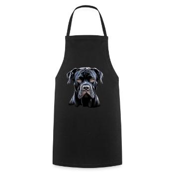 Cane Corso für einen Cane Corso Besitzer - Kochschürze - Schwarz - Vorne - AI Model Male 185 dark (185cm)