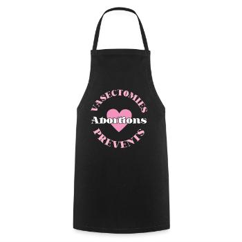 Feminist Vasectomies Prevents - Cooking Apron - black - Front - AI Model Male 185 dark (185cm)