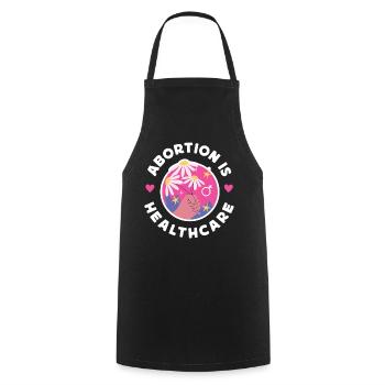 Feminist Abortion Is Healthcare - Cooking Apron - black - Front - AI Model Male 185 dark (185cm)
