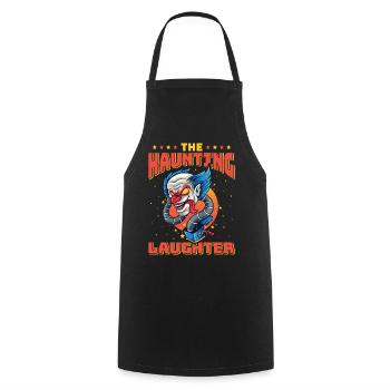 Horror Clown Horrorfilm Filmfestival + Halloween - Kochschürze - Schwarz - Vorne - AI Model Male 185 dark (185cm)