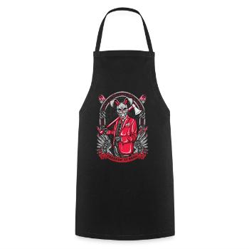Horror Clown Horrorfilm Filmfestival + Halloween - Kochschürze - Schwarz - Vorne - AI Model Male 185 dark (185cm)