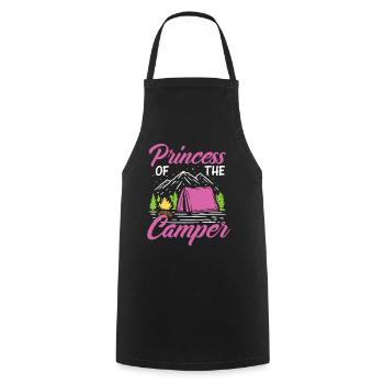 Prizessin Camping Camper - Cooking Apron - black - Front - AI Model Male 185 dark (185cm)