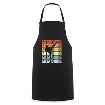 Vintage Kickboxing - Tablier de cuisine - noir - Devant - AI Model Male 185 dark (185cm)
