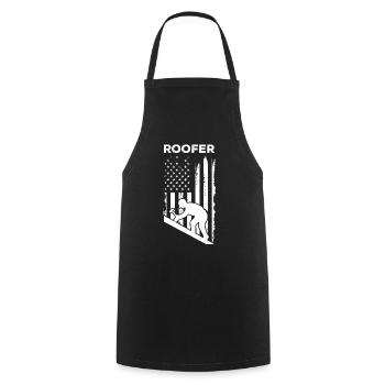 Roofer America Flag Roofing Roof Worker Roofer - Kochschürze - Schwarz - Vorne - AI Model Male 185 dark (185cm)