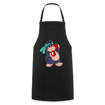Boxeur Mole Boxer Gants de boxe Boxe Boxe - Tablier de cuisine - noir - Devant - AI Model Male 185 dark (185cm)