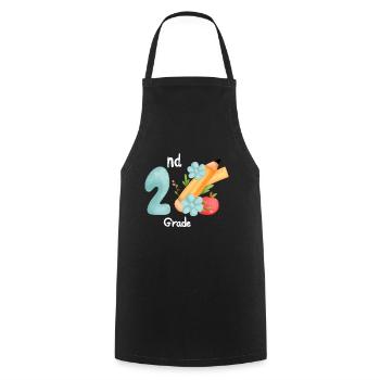 Zweite Klasse Rainbow Girls Jungen Lehrerteam 2. - Kochschürze - Schwarz - Vorne - AI Model Male 185 dark (185cm)