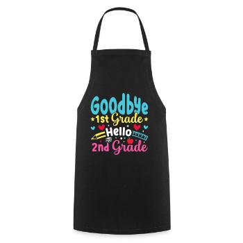 Zweite Klasse Rainbow Girls Jungen Lehrerteam 2. - Kochschürze - Schwarz - Vorne - AI Model Male 185 dark (185cm)