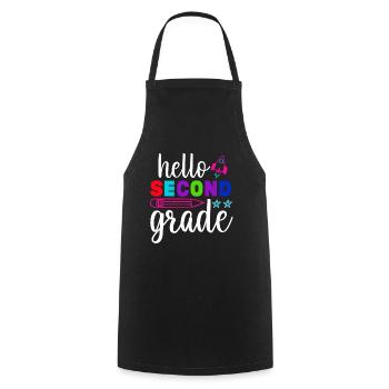Zweite Klasse Rainbow Girls Jungen Lehrerteam 2. - Kochschürze - Schwarz - Vorne - AI Model Male 185 dark (185cm)