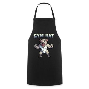 Gym Council Bodybuilding Weight Training Fun Fitness - Cooking Apron - black - Front - AI Model Male 185 dark (185cm)