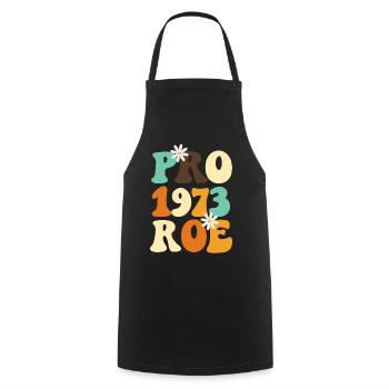 Féministe Pro 1973 Roe - Tablier de cuisine - noir - Devant - AI Model Male 185 dark (185cm)