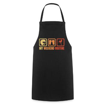 Kickboxer Weekend - Cooking Apron - black - Front - AI Model Male 185 dark (185cm)