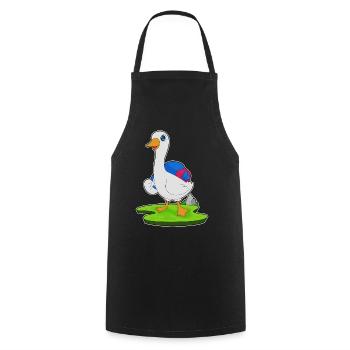 Randonnée à dos pour randonneurs canards - Tablier de cuisine - noir - Devant - AI Model Male 185 dark (185cm)