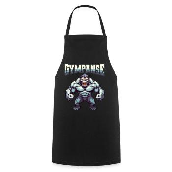 Gympanse Bodybuilding Weight Training Fitness Memes - Cooking Apron - black - Front - AI Model Male 185 dark (185cm)