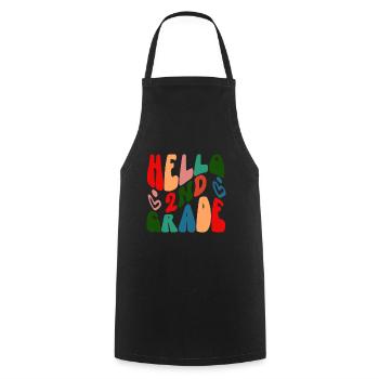 Zweite Klasse Rainbow Girls Jungen Lehrerteam 2. - Kochschürze - Schwarz - Vorne - AI Model Male 185 dark (185cm)