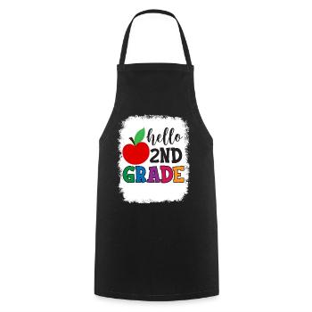 Zweite Klasse Rainbow Girls Jungen Lehrerteam 2. - Kochschürze - Schwarz - Vorne - AI Model Male 185 dark (185cm)