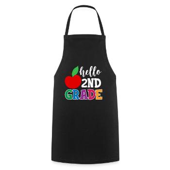 Zweite Klasse Rainbow Girls Jungen Lehrerteam 2. - Kochschürze - Schwarz - Vorne - AI Model Male 185 dark (185cm)