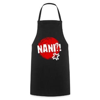 Manga Nani Saying Anime Japanese Animation Comic - Cooking Apron - black - Front - AI Model Male 185 dark (185cm)