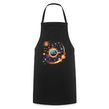 Big Bang - Tablier de cuisine - noir - Devant - AI Model Male 185 dark (185cm)