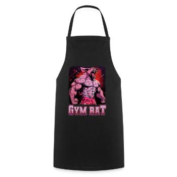 Gym Council Bodybuilding Weight Training Fun Fitness - Cooking Apron - black - Front - AI Model Male 185 dark (185cm)