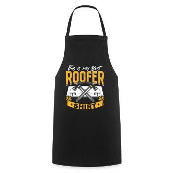 This Is My Best Roofer Shirt - Roofing Roofer - Kochschürze - Schwarz - Vorne - AI Model Male 185 dark (185cm)