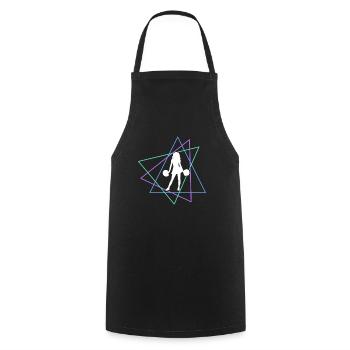 Cheerleading - Tablier de cuisine - noir - Devant - AI Model Male 185 dark (185cm)