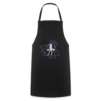 Cheerleading - Kochschürze - Schwarz - Vorne - AI Model Male 185 dark (185cm)