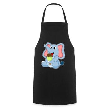 Popsicles d’éléphant - Tablier de cuisine - noir - Devant - AI Model Male 185 dark (185cm)