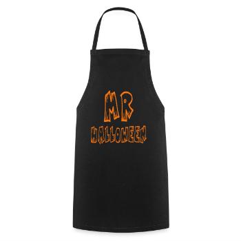 Mr. Halloween - Kochschürze - Schwarz - Vorne - AI Model Male 185 dark (185cm)