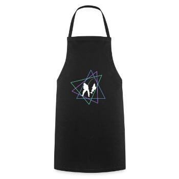 Angling - Cooking Apron - black - Front - AI Model Male 185 dark (185cm)