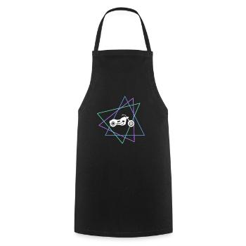 Motorcycle - Cooking Apron - black - Front - AI Model Male 185 dark (185cm)