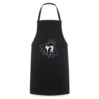 Martial arts - Cooking Apron - black - Front - AI Model Male 185 dark (185cm)