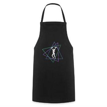 Aptitude - Tablier de cuisine - noir - Devant - AI Model Male 185 dark (185cm)