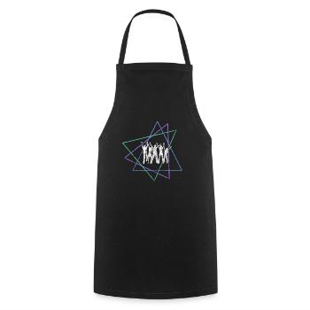 Dance - Cooking Apron - black - Front - AI Model Male 185 dark (185cm)