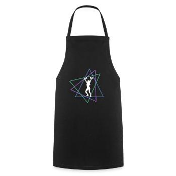 Aptitude - Tablier de cuisine - noir - Devant - AI Model Male 185 dark (185cm)