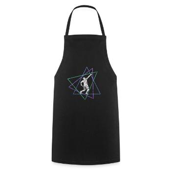 Tennis - Tablier de cuisine - noir - Devant - AI Model Male 185 dark (185cm)