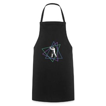 Paintball - Cooking Apron - black - Front - AI Model Male 185 dark (185cm)