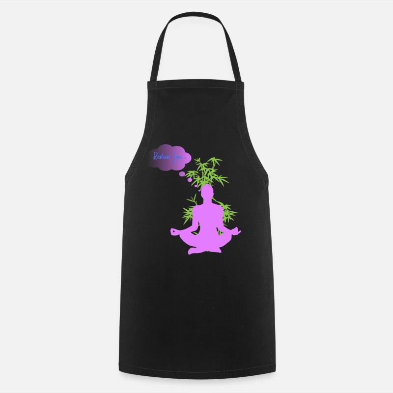 RESTONS ZEN - Tablier de cuisine - noir