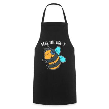 Feel The Bee-t Musiker - Kochschürze - Schwarz - Vorne - AI Model Male 185 dark (185cm)