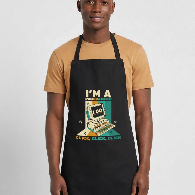 Je suis un programmeur Click Software Engineer Coder Tablier de cuisine