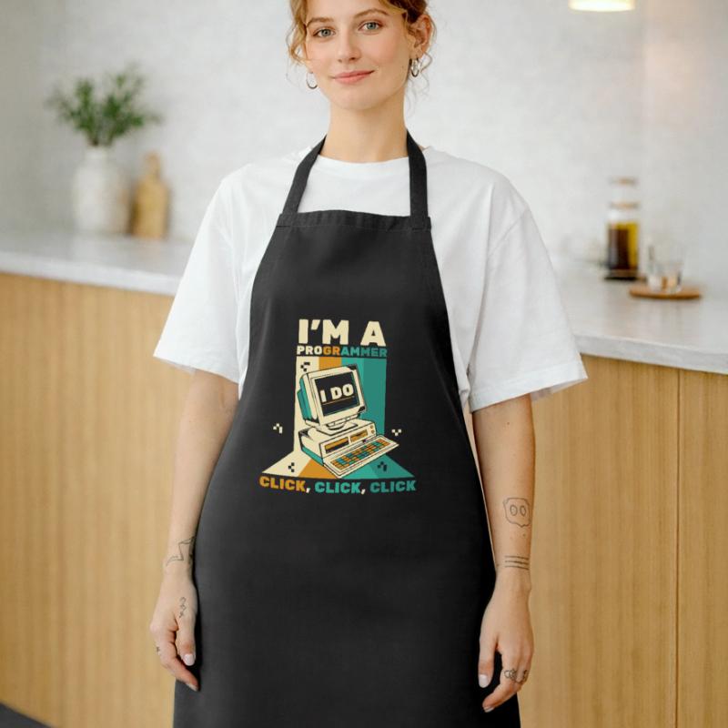 Je suis un programmeur Click Software Engineer Coder Tablier de cuisine